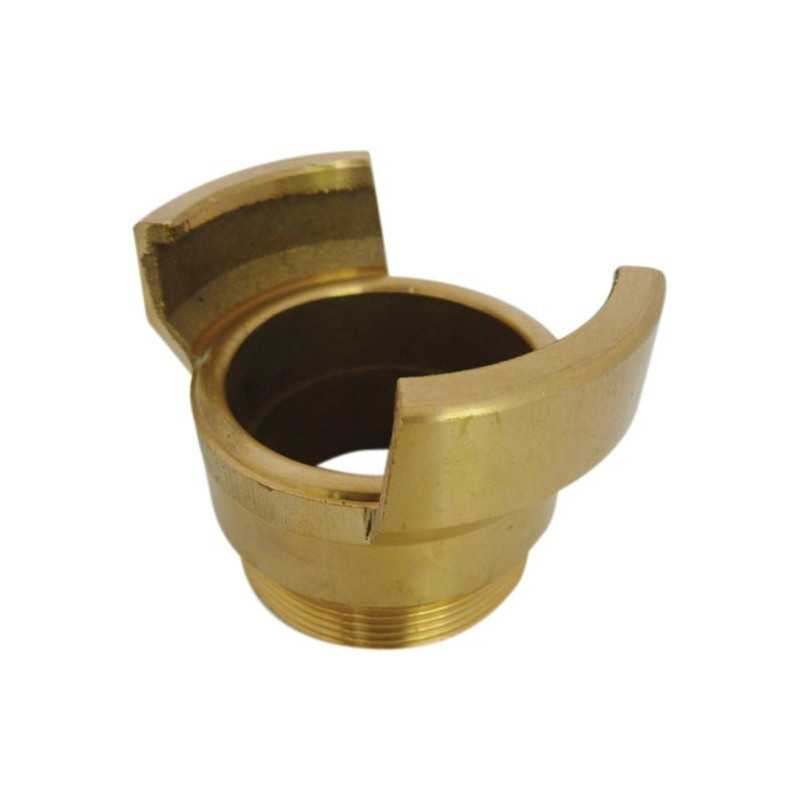 Guillemin symmetrical half coupling, firefighter, without lock with male threaded sleeve in copper alloys Guillemin symmetrical half coupling, firefighter, without lock with male threaded sleeve in copper alloys