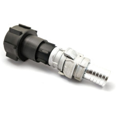 Raccordo S60x6 - simmetrico Guillemin con blocco DN25 e mezzo raccordo con bocchettone zigrinato 30mm