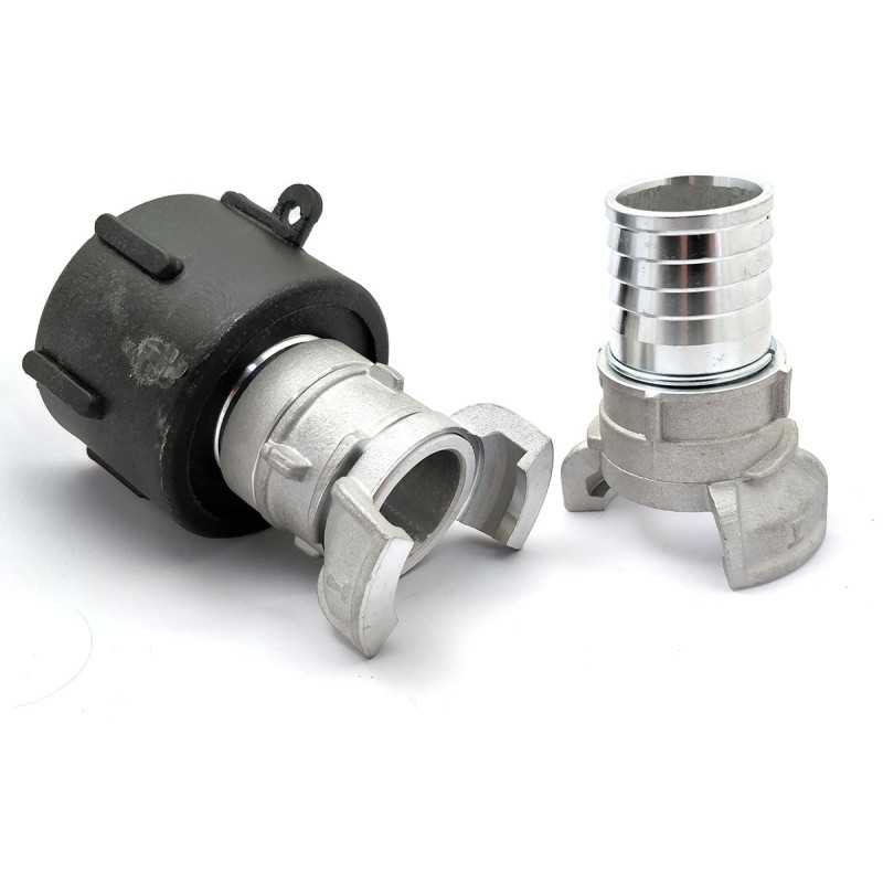 Raccordo S60x6 - simmetrico Guillemin con blocco DN32 e mezzo raccordo con calza ondulata 35mm Raccordo S60x6 - simmetrico Guillemin con blocco DN32 e mezzo raccordo con calza ondulata 35mm