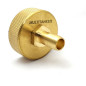 Raccordo femmina S60x6 - bocchettone scanalato 16mm in ottone Raccordo femmina S60x6 - bocchettone scanalato 16mm in ottone