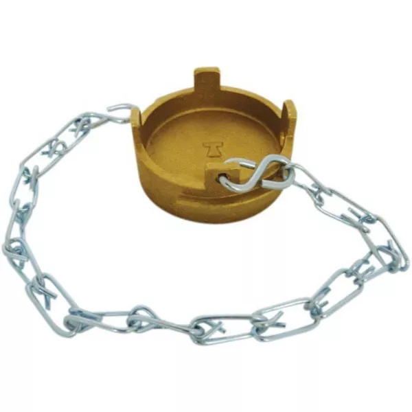 Symmetrical cap Guillemin dish type padlockable irrigation with chain in copper alloys