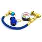 Flessibile di ricarica climatizzatore DC402 con raccordo HFO 1234yf per bomboletta Duracool / Multicool / Climapure Flessibile di ricarica climatizzatore DC402 con raccordo HFO 1234yf per bomboletta Duracool / Multicool / Climapure