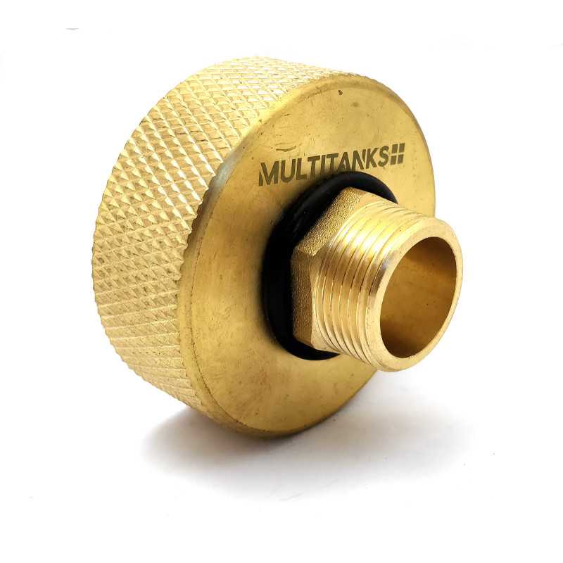 S60x6 Fitting - 3/4 Inch Male Threaded Adapter All Brass S60x6 Fitting - 3/4 Inch Male Threaded Adapter All Brass