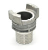 Half symmetrical fitting Guillemin, fireman, ringed socket - aluminum