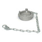 Lockable Symmetrical Guillemin Cap, Firefighter, Flat Irrigation Type with Chain