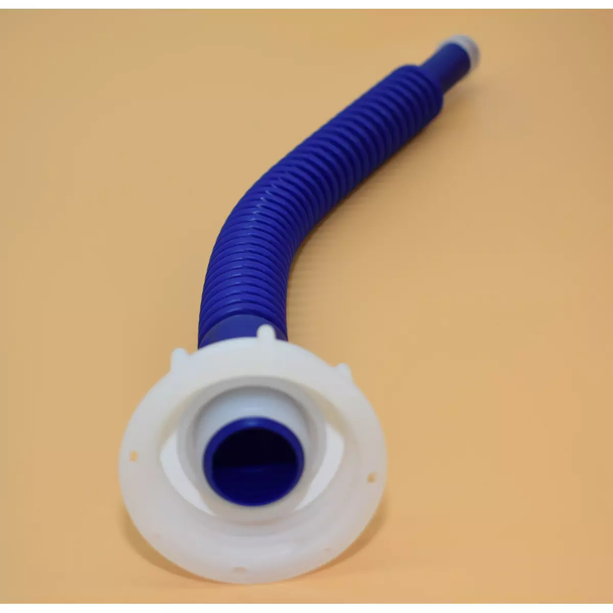 Bec de vidange flexible bleu longueur 38cm avec écrou femelle S60x6 (din 61) - sortie 20mm