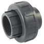 Union 3-piece Female / Female PVC screw