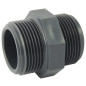 Male/male PVC nipple to be screwed