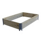 Hochbeet aus Naturholz 1200 x 800 mm - 185 L, Montage ohne Werkzeug