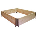Carré potager en bois naturel 1000x800mm