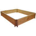 Natural wood vegetable garden square 1200x1000mm