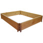 Quadratischer Naturholz-Gemüsegarten 1200x1000mm