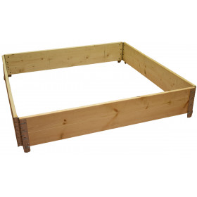 Square vegetable garden in natural wood 800x800mm