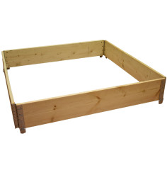 Square vegetable garden in natural wood 800x800mm