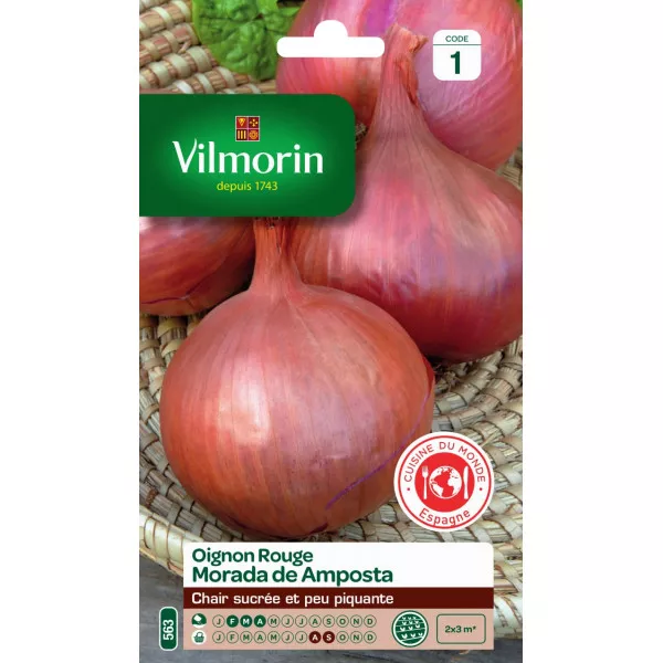 Red onion Morada de Amposta seeds bag