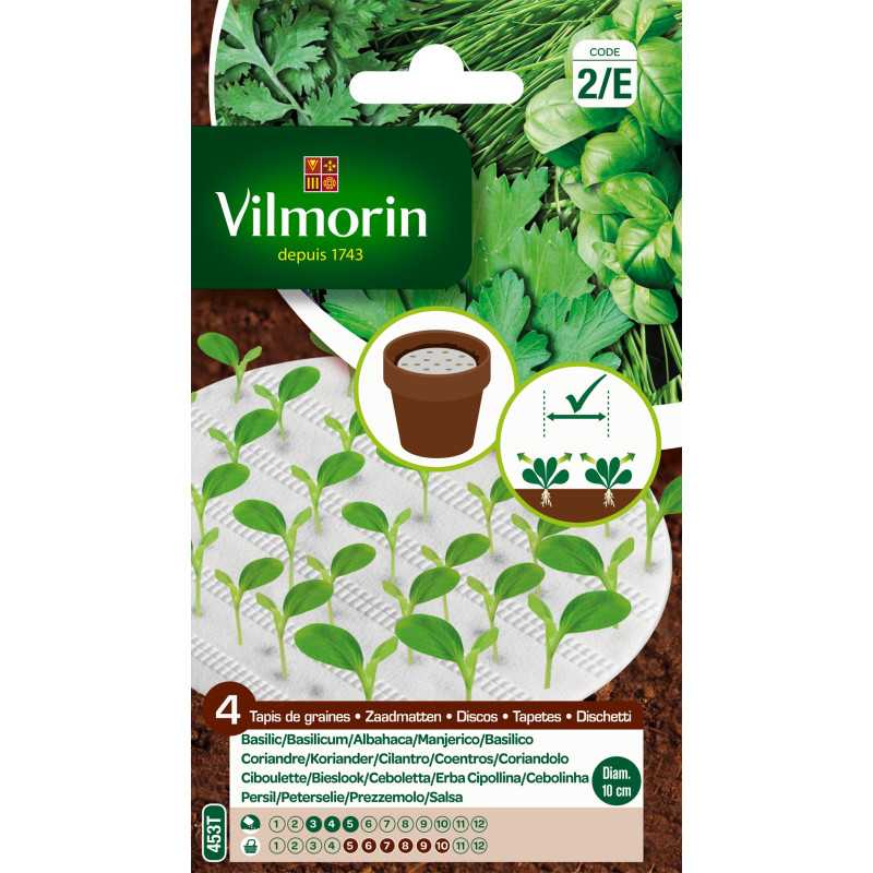 4 Herb Seed Mats 4 x 10 cm - Basil, Coriander, Chives, Parsley 4 Herb Seed Mats 4 x 10 cm - Basil, Coriander, Chives, Parsley