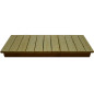 Griglia di base 1000mm in legno naturale