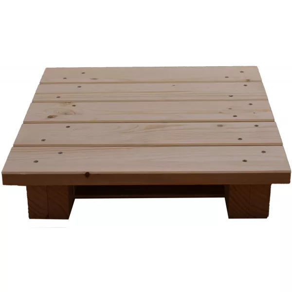 400mm base cover made of natural wood