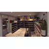 Meuble cave à vins en bois naturel longueur 120 cm - 4 étages
