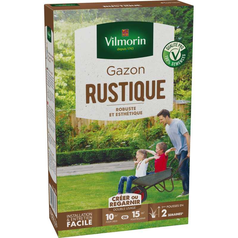 Césped rústico 250 g Vilmorin - Cubre 10 m², todo tipo de terreno Césped rústico 250 g Vilmorin - Cubre 10 m², todo tipo de terreno