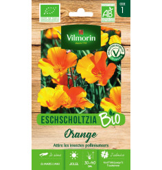 Eschscholtzia orange seed bag ORGANIC - Eschscholzia californica