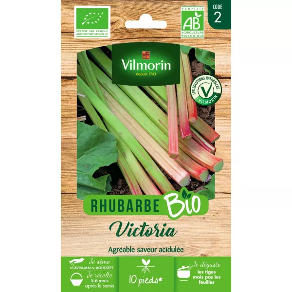 Rhubarb Victoria seeds bag ORGANIC - Rheum rhabarbarum