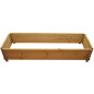Natural wood vegetable garden square 1200 x 400mm