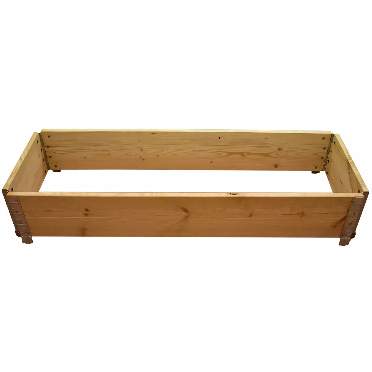 Square vegetable garden in natural wood 1200 x 1200mm