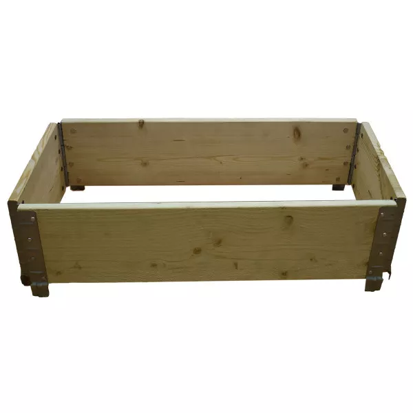Square vegetable garden in natural wood 1000x400mm