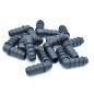 Lot de 10 coudes cannelés 16x16 pour micro irrigation Lot de 10 coudes cannelés 16x16 pour micro irrigation