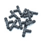 Lotto di 10 Raccordi a T scanalati 16x16 per micro irrigazione Lotto di 10 Raccordi a T scanalati 16x16 per micro irrigazione
