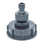 Raccordo S60x6 con attacco maschio per cisterna 1000 litri Raccordo S60x6 con attacco maschio per cisterna 1000 litri