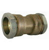 Brass compression mating sleeve for PE tube to the dimensions of steel tubes