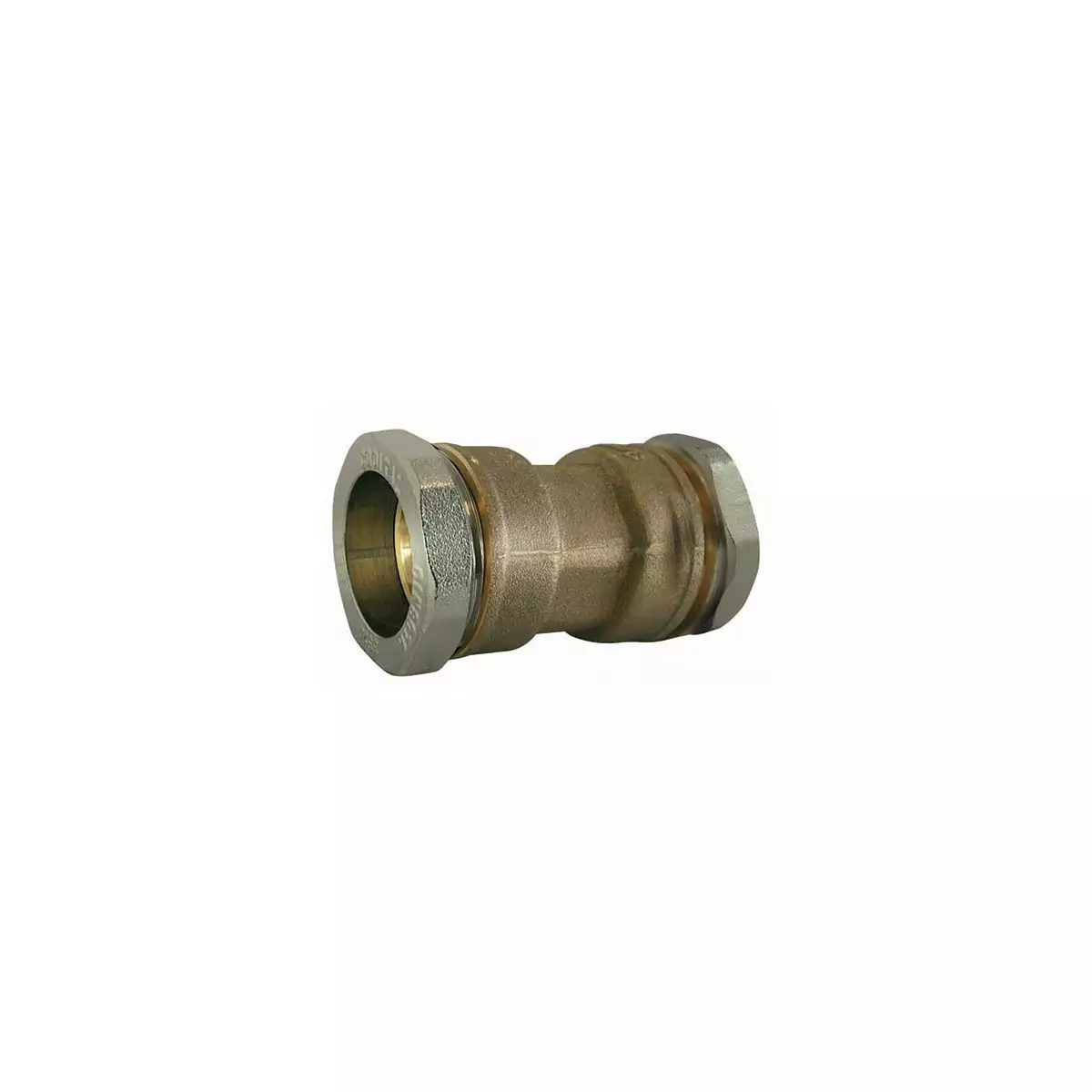 Brass compression coupling sleeve for PE pipe to steel pipe dimensions