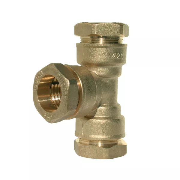 Tee equal to 90 ° compression in brass