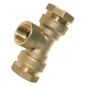 Brass Bypass Tee CW617N Tapped | PE Drinking Water Connection Brass Bypass Tee CW617N Tapped | PE Drinking Water Connection