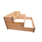 Quadrato orto in legno naturale a scalini 1200 x 1200mm Quadrato orto in legno naturale a scalini 1200 x 1200mm