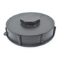 15cm lid for 1000L tank with central opening, black colour