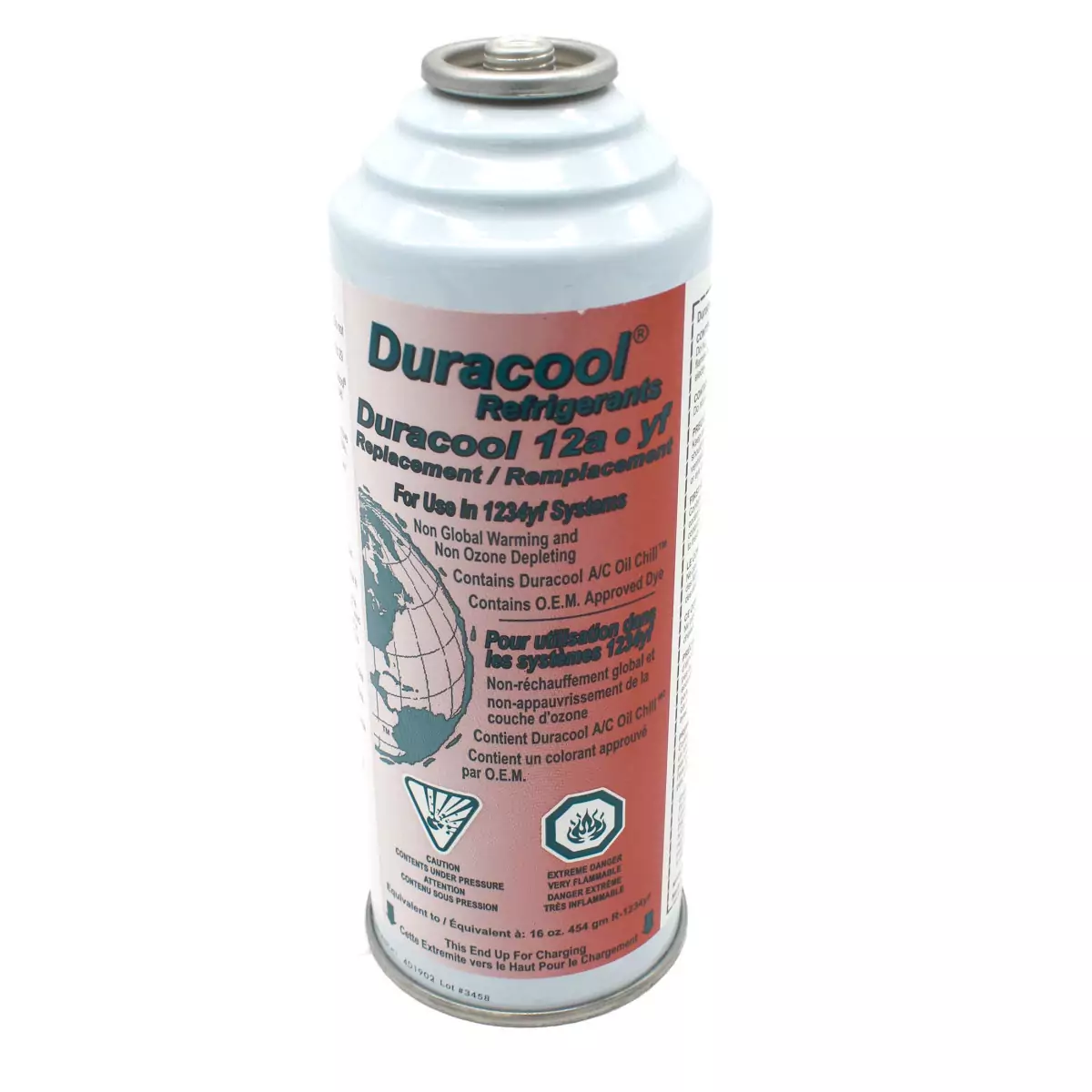 Duracool 12a-yf can, replaces HFO 1234yf refrigerant
