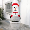 Decorative winter cover Snowman 130x160cm