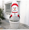 Decorative winter cover Snowman 130x160cm