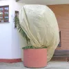 Housse d'hivernage et de protection pour plantes 80x60cm avec fermeture glissière - lot de 2