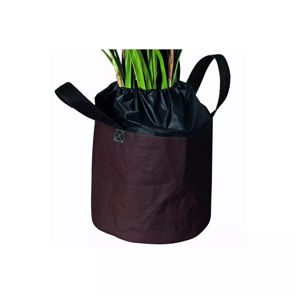 Frost protection bag L Ø 40 x 35 cm brown for plants in pots