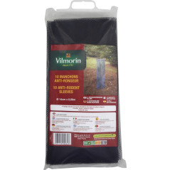 Lot de 10 Manchons Anti-Rongeur Polyéthylène Hauteur 0,50 m x diam 14 cm