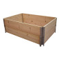 Giardino in legno naturale quadrato 1200 x 800 mm di altezza 390 mm Giardino in legno naturale quadrato 1200 x 800 mm di altezza 390 mm