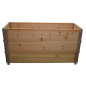 Natural wood vegetable garden square 1200 x 400mm height 585mm