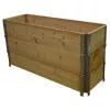 Square vegetable garden in natural wood 1200 x 400mm