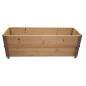 Natural wood vegetable garden square 1200 x 400mm height 390mm