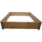 Natural wood vegetable garden square 1000x1000mm