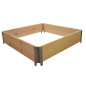 Natural wood vegetable garden square 1000x1000mm